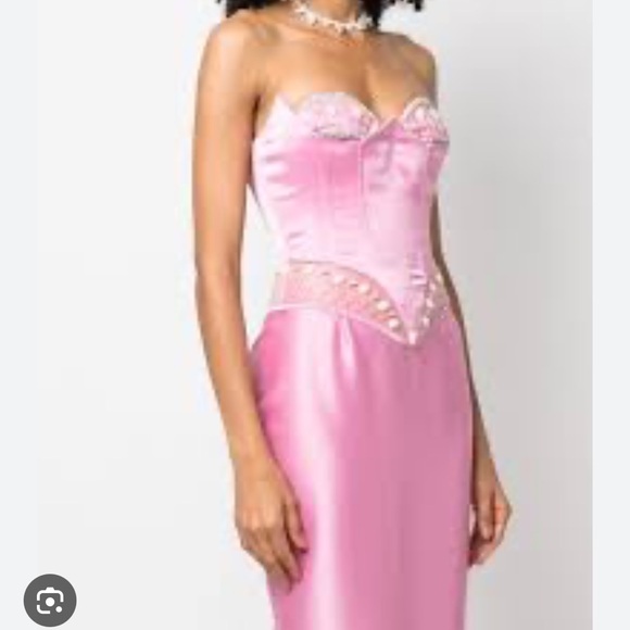 Christina Savelescu Pink Crystal Gown Size 34 XS Retail $3600 Current Season - Picture 2 of 10